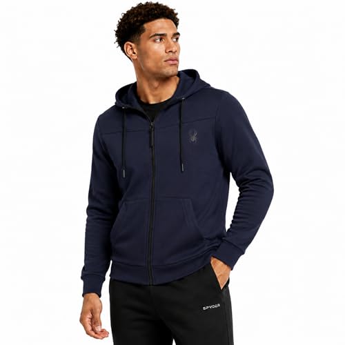 Spyder Mens Athletic Hoodie - Moisture Wicking Performance Fleece